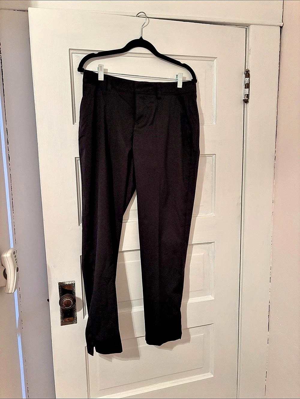 Never Worn, Like New. Lady Hagen Black Skinny Gold Pants Size 6